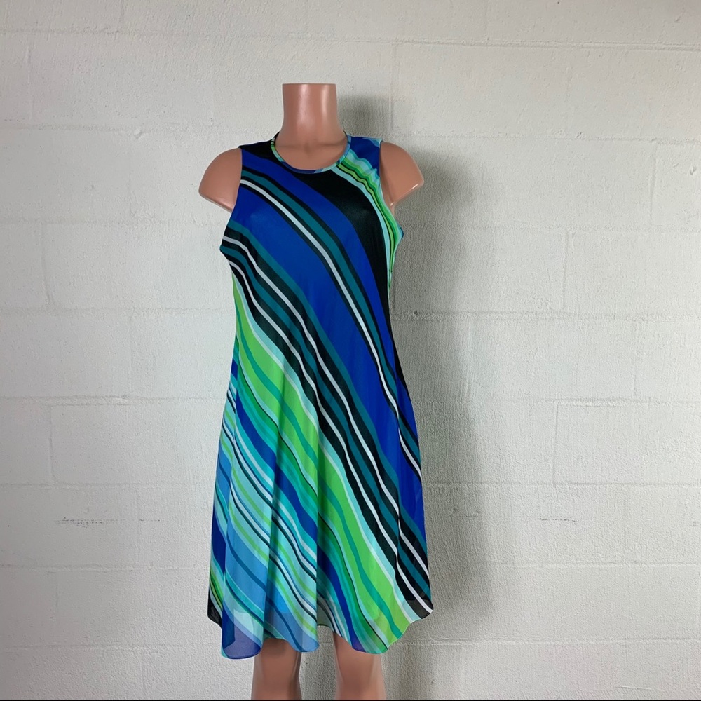 Calvin Klein dress A line abstract sleeveless